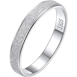 925  Sterling Silver/Rose/Black Gold Plated High Polished Triple Interlock Ring